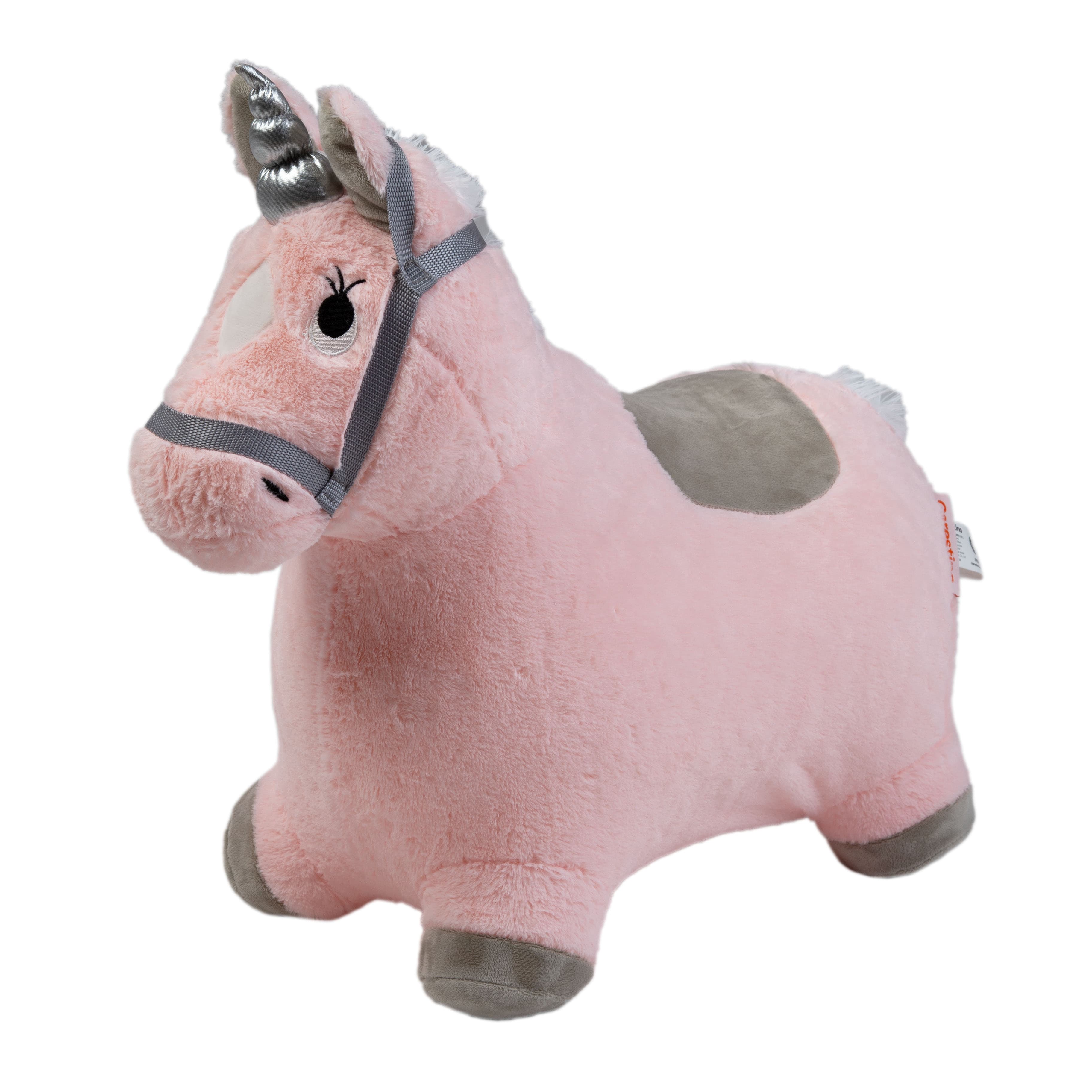 Imagen 1 de 5 de Saltarín de Peluche Inflable +18meses Unicornio
