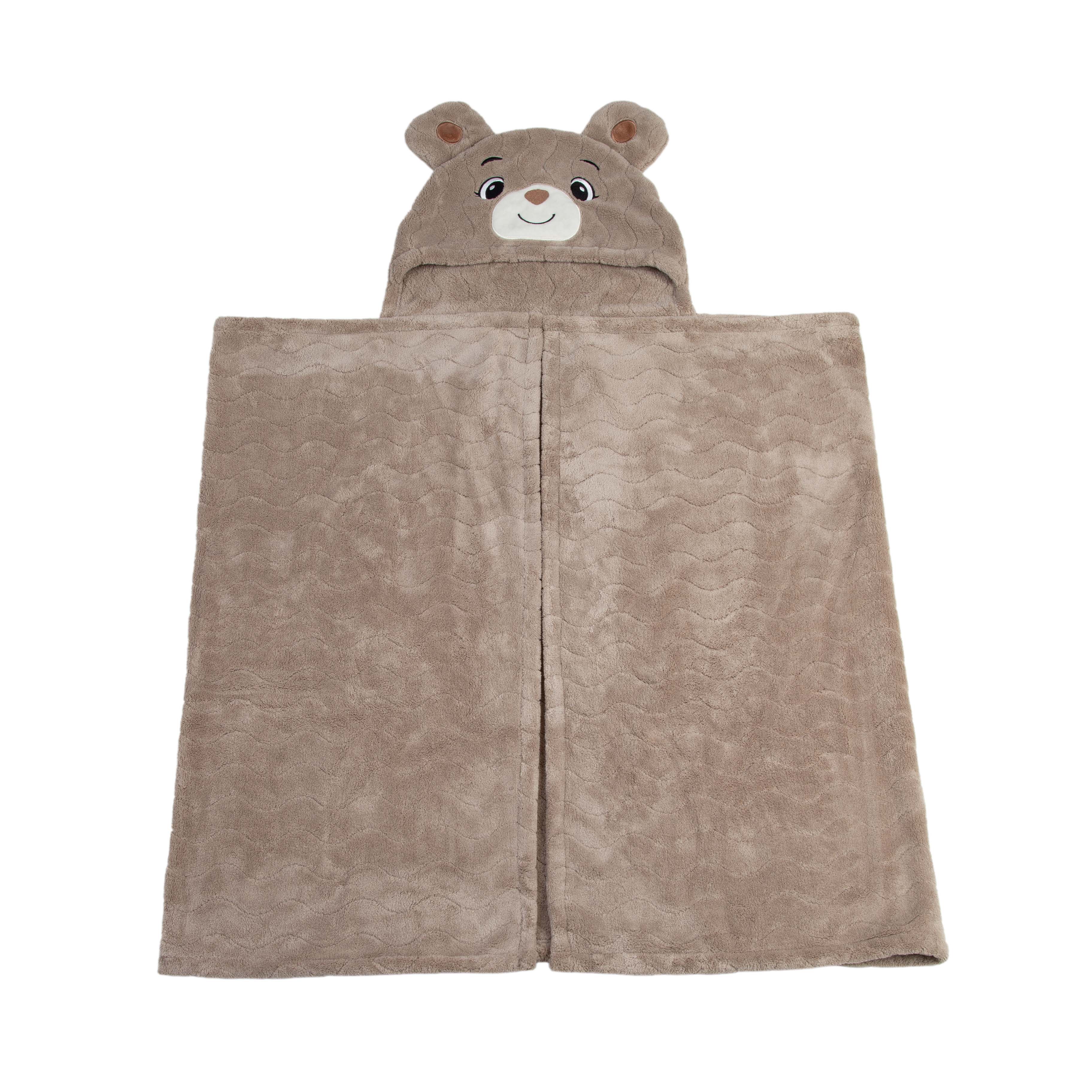 Imagen 2 de 4 de Toalla Con Capucha 70x140cm Oso Vison
