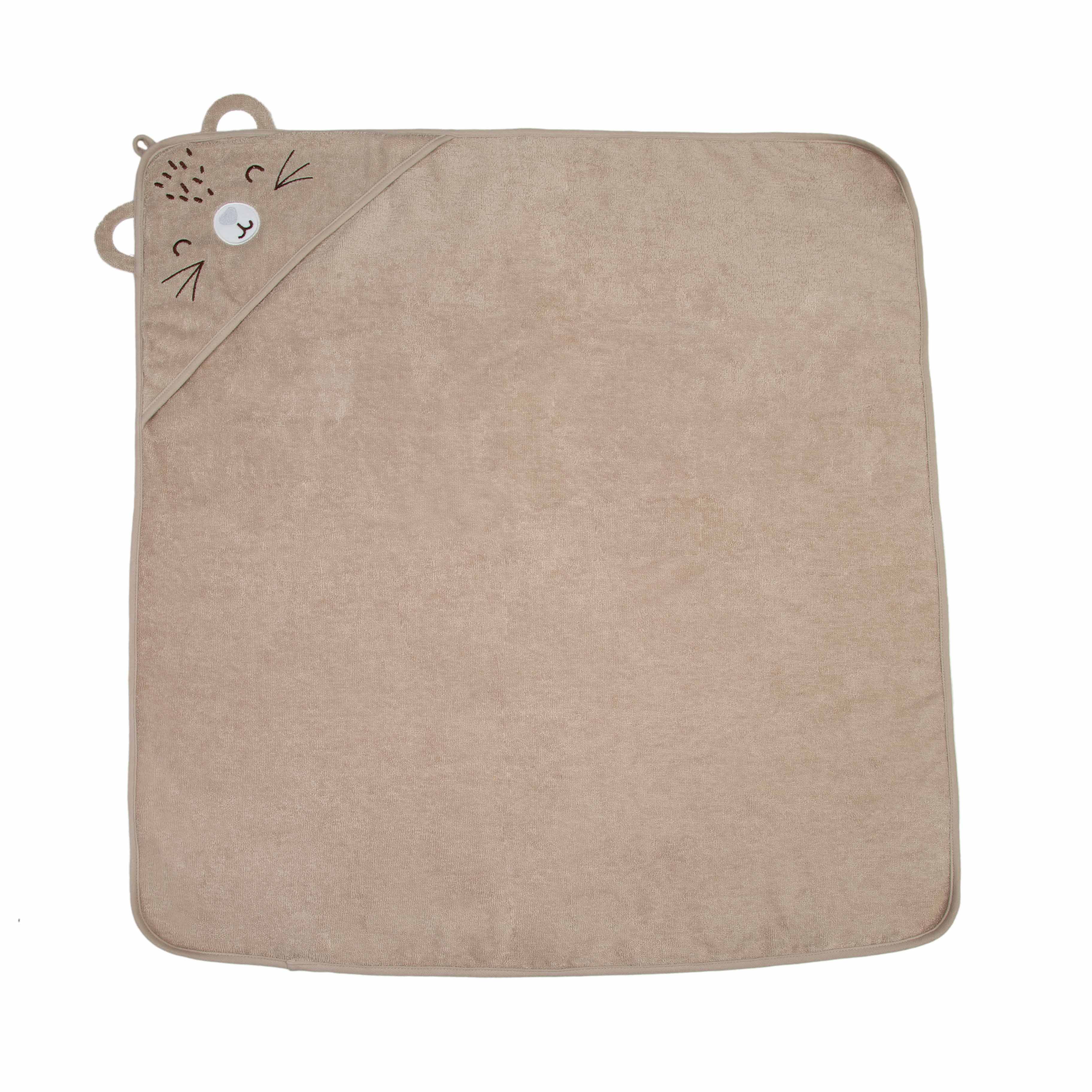 Imagen 2 de 4 de Toalla Con Capucha 75x75cm Tigre