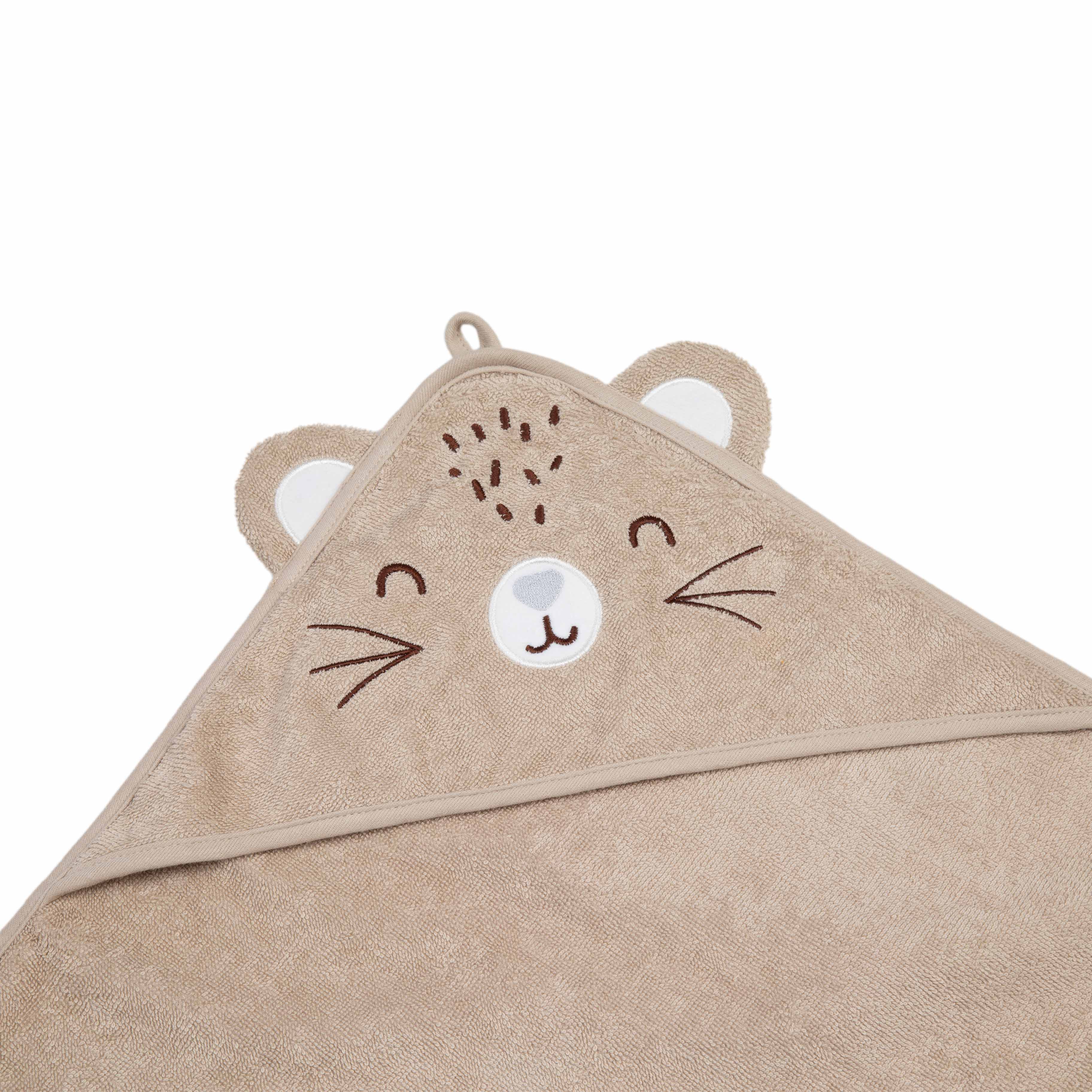 Imagen 4 de 4 de Toalla Con Capucha 75x75cm Tigre