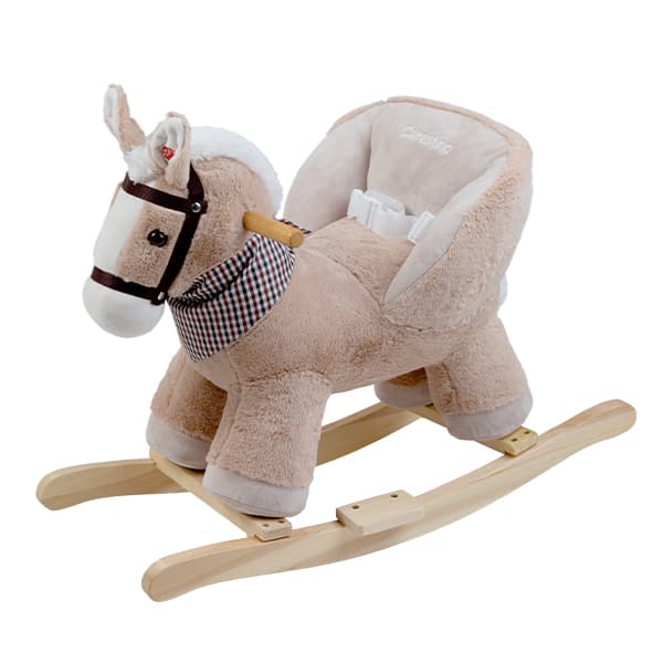 Peluche Mecedor +12meses Caballo Beige